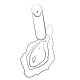 Vibrator bullet multifuncțional din silicon, portocaliu-galben