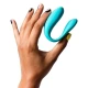 Inel vibrator pentru cupluri din silicon, turcoaz, Universal