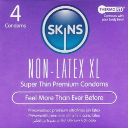 Prezervative fără latex XL, pachet 4 buc.