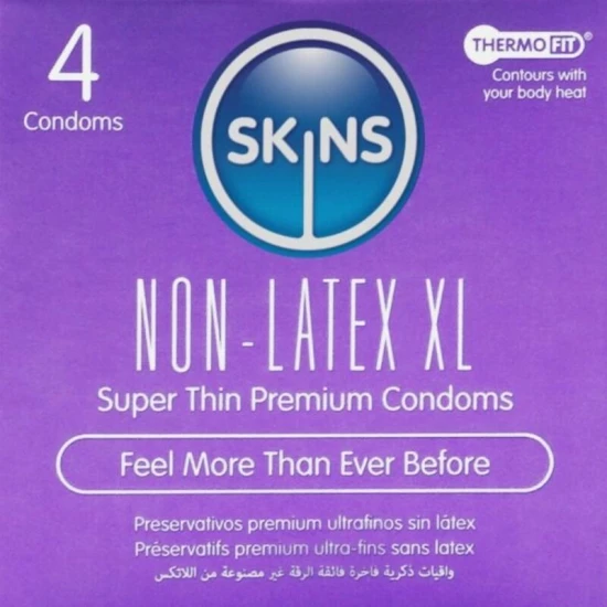 Prezervative fără latex XL, pachet 4 buc.