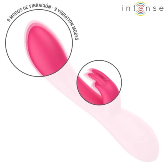 Stimulator rabbit cu încălzire din silicon, negru