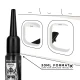 Aplicator lubrifiant anal din material body-safe, negru, S