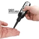 Aplicator anal lubrifiant din material body-safe, negru, L
