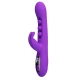 Vibrator Rabbit din silicon, mov, cu stimulare prin tapotare