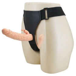 Harnasament Strap-On cu Dublă Penetrare din TPE, Flesh