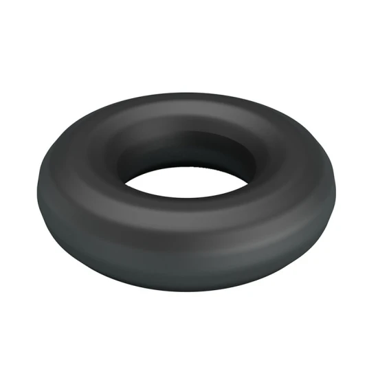 Inel penis din silicon ultra moale, negru