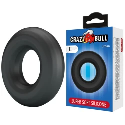 Inel penis din silicon ultra moale, negru