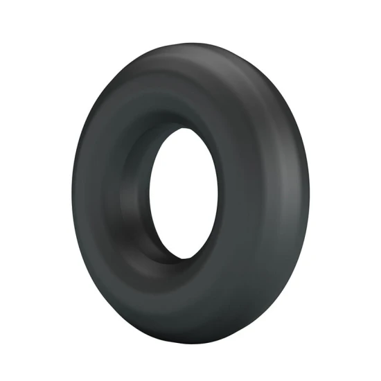 Inel penis din silicon ultra moale, negru