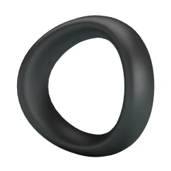Inel penis ergonomic din silicon, negru