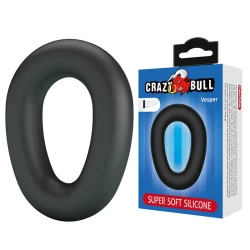 Inel penis din silicon, negru