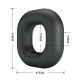 Inel penis din silicon, negru
