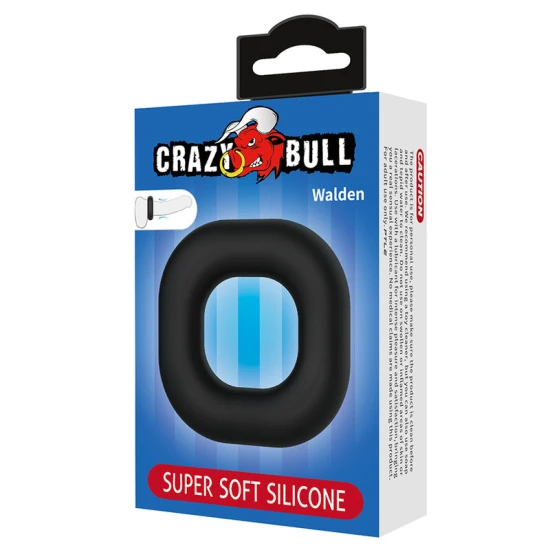 Inel penis din silicon, negru