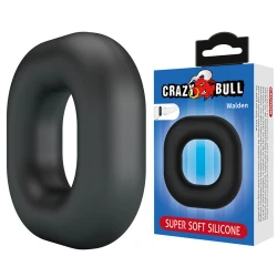 Inel penis din silicon, negru