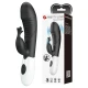 Vibrator Rabbit 30 funcții din silicon, negru