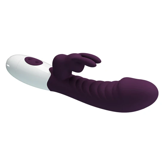 Vibrator Rabbit din silicon, mov, 30 funcții
