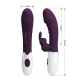 Vibrator Rabbit din silicon, mov, 30 funcții