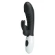 Vibrator Rabbit 30 funcții din silicon, negru