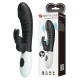 Vibrator Rabbit 30 funcții din silicon, negru