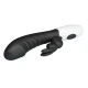 Vibrator Rabbit 30 funcții din silicon, negru