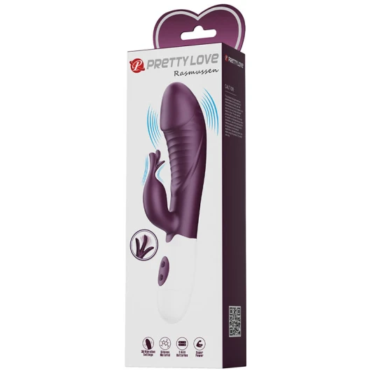 Vibrator Rabbit 30 funcții din silicon, mov