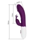 Vibrator Rabbit 30 funcții din silicon, mov