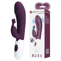 Vibrator Rabbit 30 funcții din silicon, mov