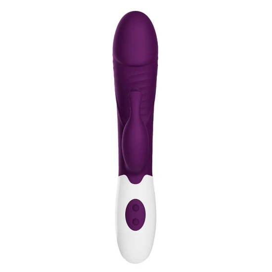 Vibrator Rabbit 30 funcții din silicon, mov
