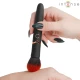 Perie vibrator din silicon și ABS, negru, 16 cm