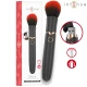 Perie vibrator din silicon și ABS, negru, 16 cm