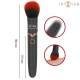 Perie vibrator din silicon și ABS, negru, 16 cm