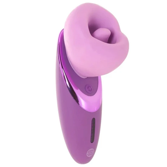 Stimulator clitoridian cu vibrații din silicon, mov