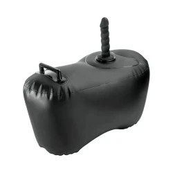 Scaun erotic gonflabil cu dildo, negru, 69,2 cm