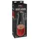 Masturbator automat vibrant XL din material texturat, maro, 34.9 cm