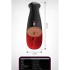 Masturbator automat vibrant XL din material texturat, maro, 34.9 cm