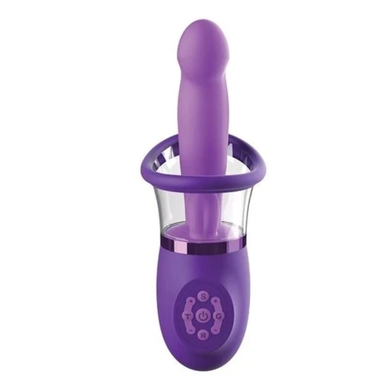 Vibrator rabbit din material moale, mov, 20,3 cm