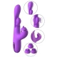 Vibrator Rabbit din material moale, mov, 24,1 cm