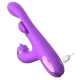 Vibrator Rabbit din material moale, mov, 24,1 cm