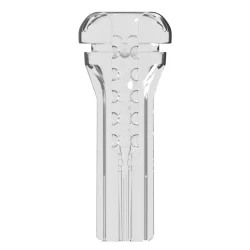 Masturbator transparent din material moale, 21 cm