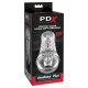 Masturbator transparent din material moale, 21 cm