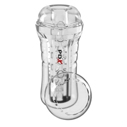 Masturbator transparent din material moale, 21 cm