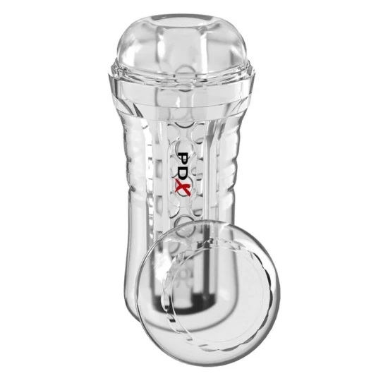 Masturbator transparent din material moale, 21 cm