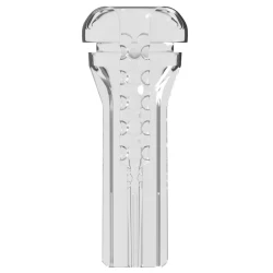Masturbator masculin XXL transparent cu LED, 27.3 cm