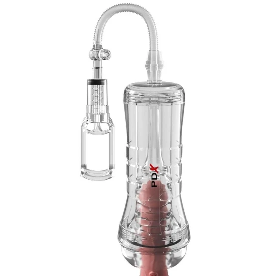 Masturbator XXL transparent din material moale, 27,3 cm
