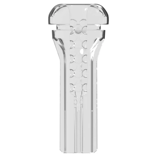 Masturbator XXL transparent din material moale, 27,3 cm