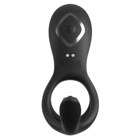 Inel vibrator pentru cupluri din material flexibil, 19,5 cm