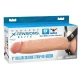Strap-on realist gol din silicon, 24,1 cm
