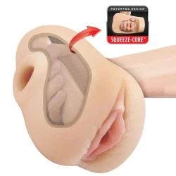Masturbator realist vagin din material moale, 18 cm