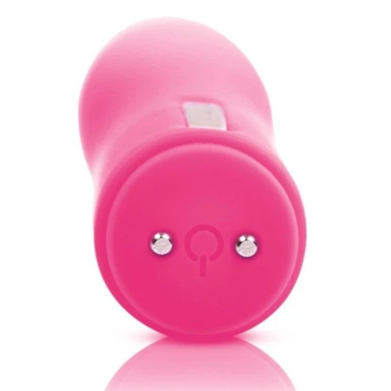 Vibrator Iris din silicon, roz, 16 cm