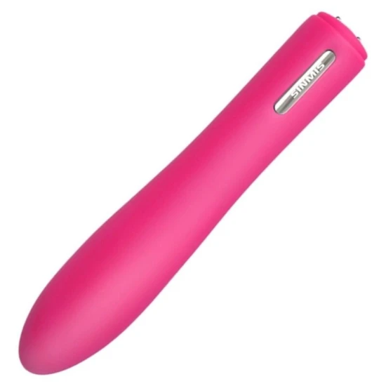 Vibrator Iris din silicon, roz, 16 cm