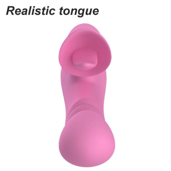 Vibrator Rabbit cu vibrații, împingeri și mișcare oscilantă, roz
